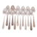 12 Stieff "Rose" sterling silver teaspoons