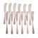 12 Stieff "Rose" sterling silver butter knives