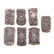 7 Art Nouveau sterling silver match safes - 2