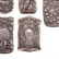 7 Art Nouveau sterling silver match safes - 3