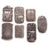 7 Art Nouveau sterling silver match safes