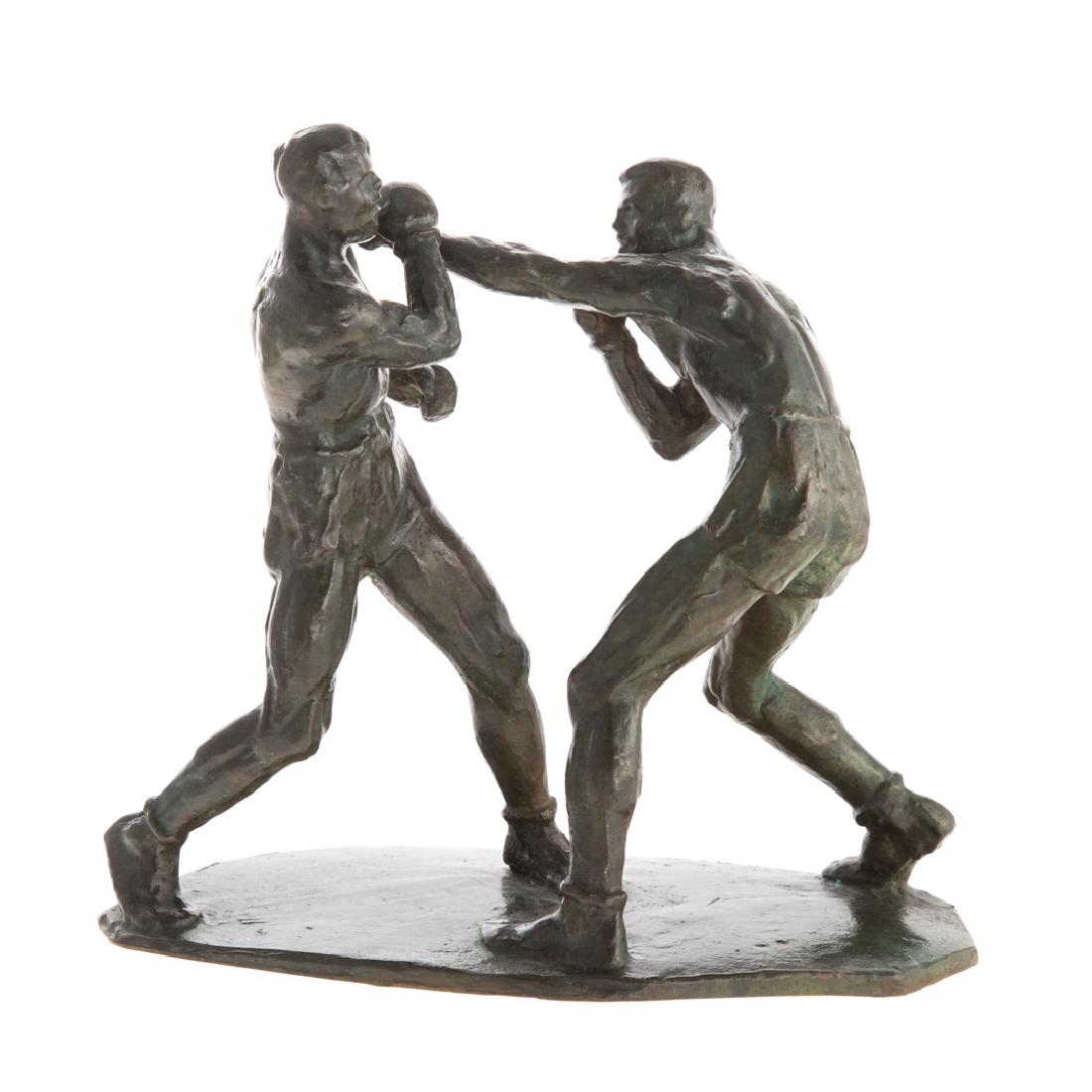 Joseph Brown. Two Boxers, bronze (1 of 3)