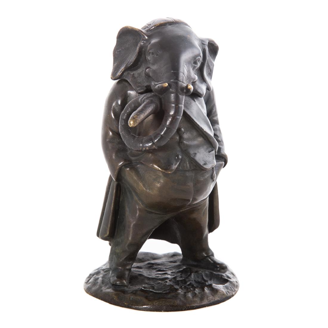 Austrian elephant bronze match safe (1 of 5)
