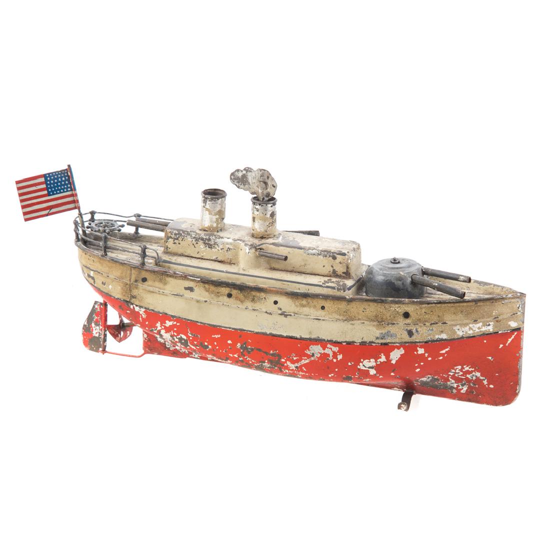 Georges Carette tinplate armored cruiser (1 of 3)