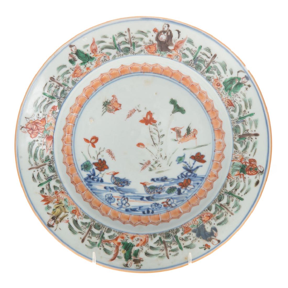 Rare Chinese Export Famille Verte plate (1 of 4)