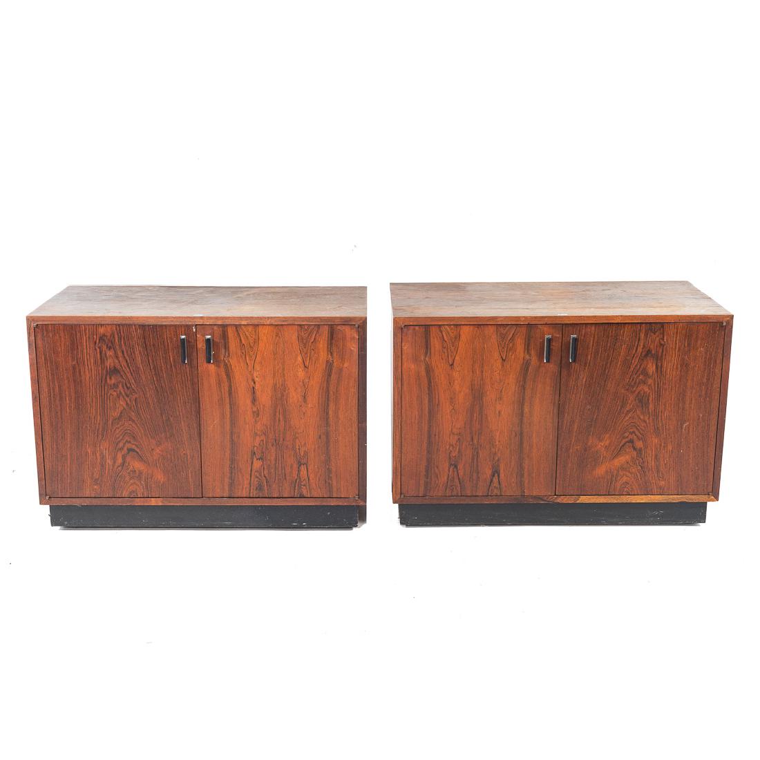 Pair Mid-Century Modern rosewood credenzas (1 of 4)