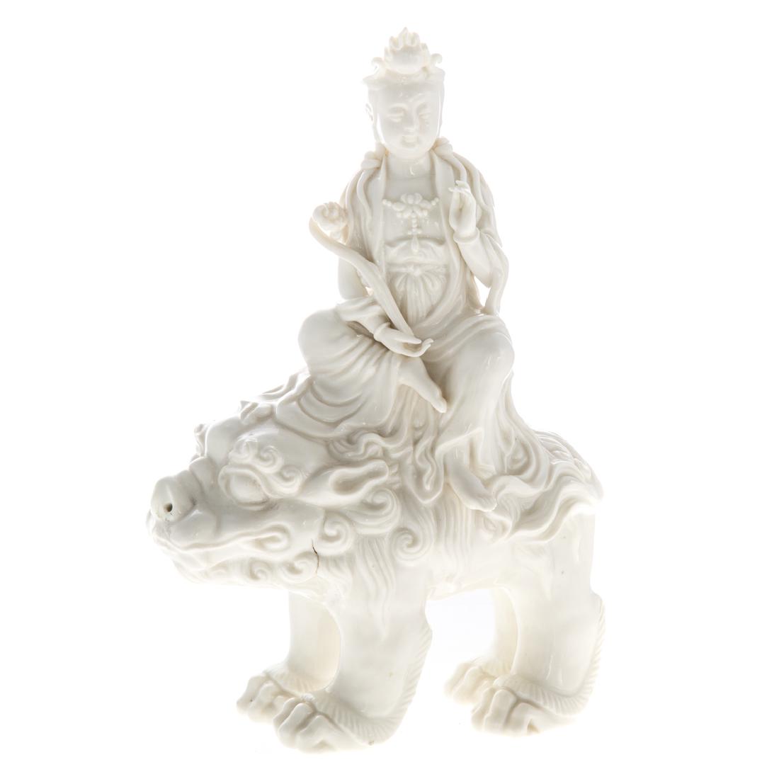 Chinese Blanc de Chine porcelain figure (1 of 3)