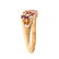 A Lady's Ruby and Diamond Ring in 14K Gold - 2