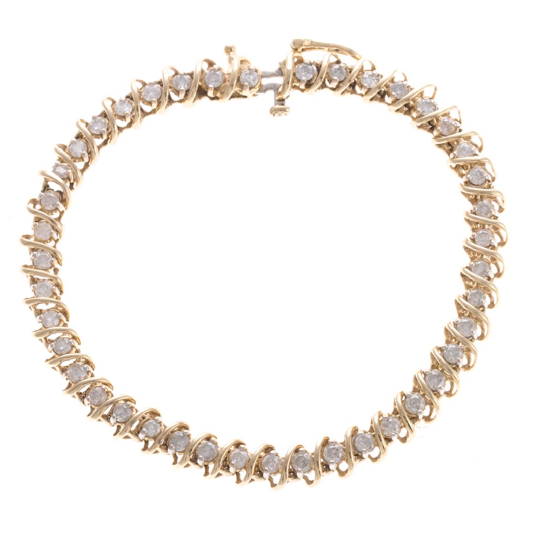 A Lady's Diamond Straight Line Bracelet in (1 of 5)