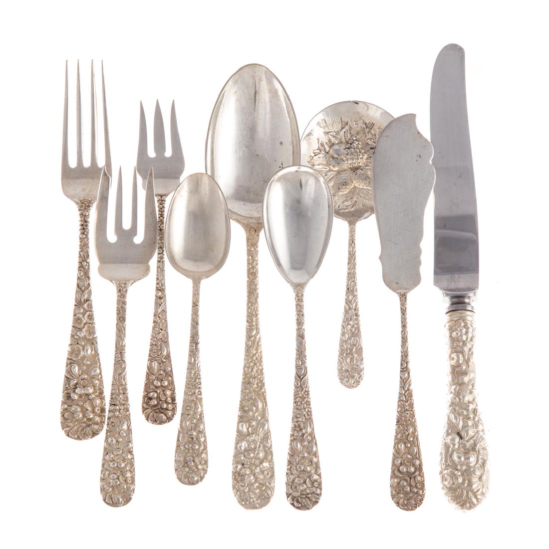 Stieff "Rose" sterling 49-pc flatware (1 of 4)