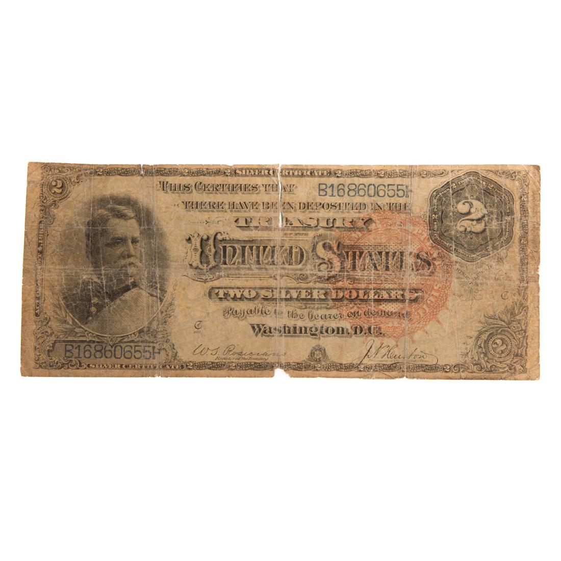 [US] 1886 $2 Silver Certificate FR-243 (1 of 2)