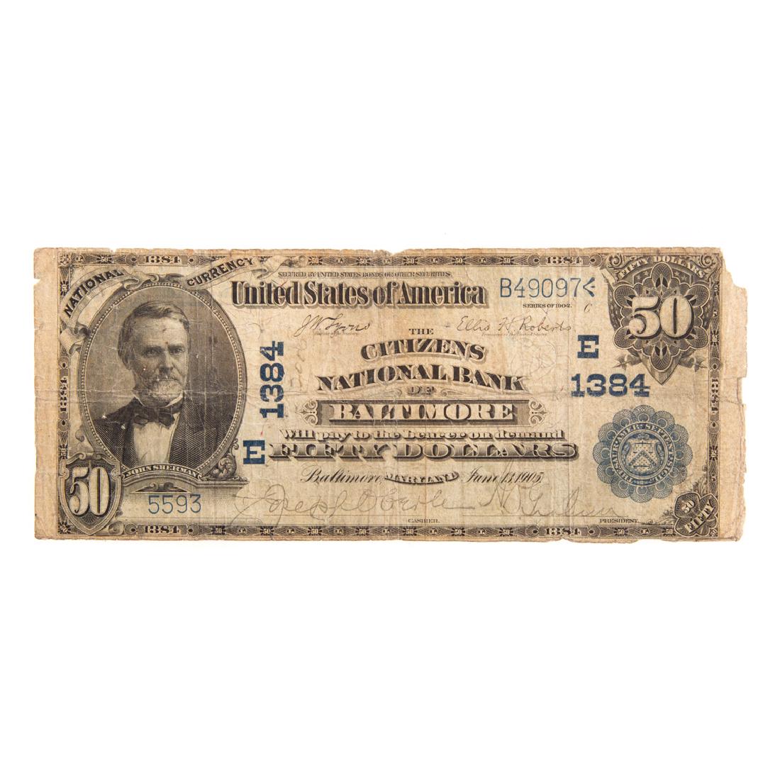 [US] 1902 $50 Date Back CH#1384 Fr-667 Baltimore (1 of 2)
