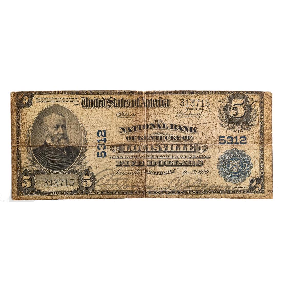 [US] $5 1902 Plain Bank CH# 5312 Fr-607 (1 of 2)