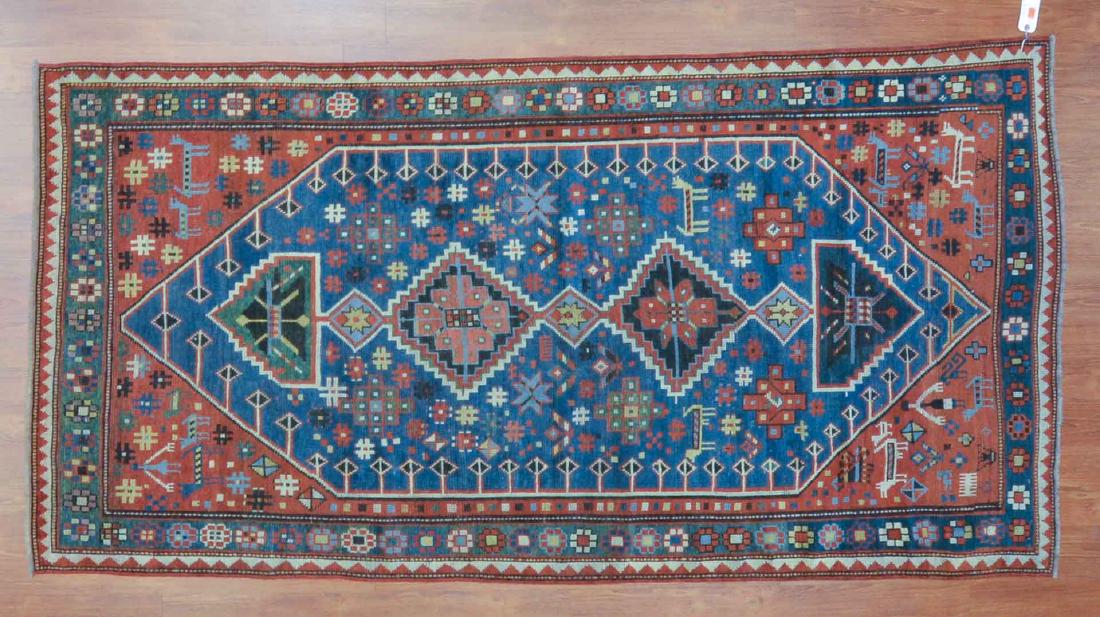 Antique Kazak rug, approx. 3.10 x 7.7 (1 of 4)