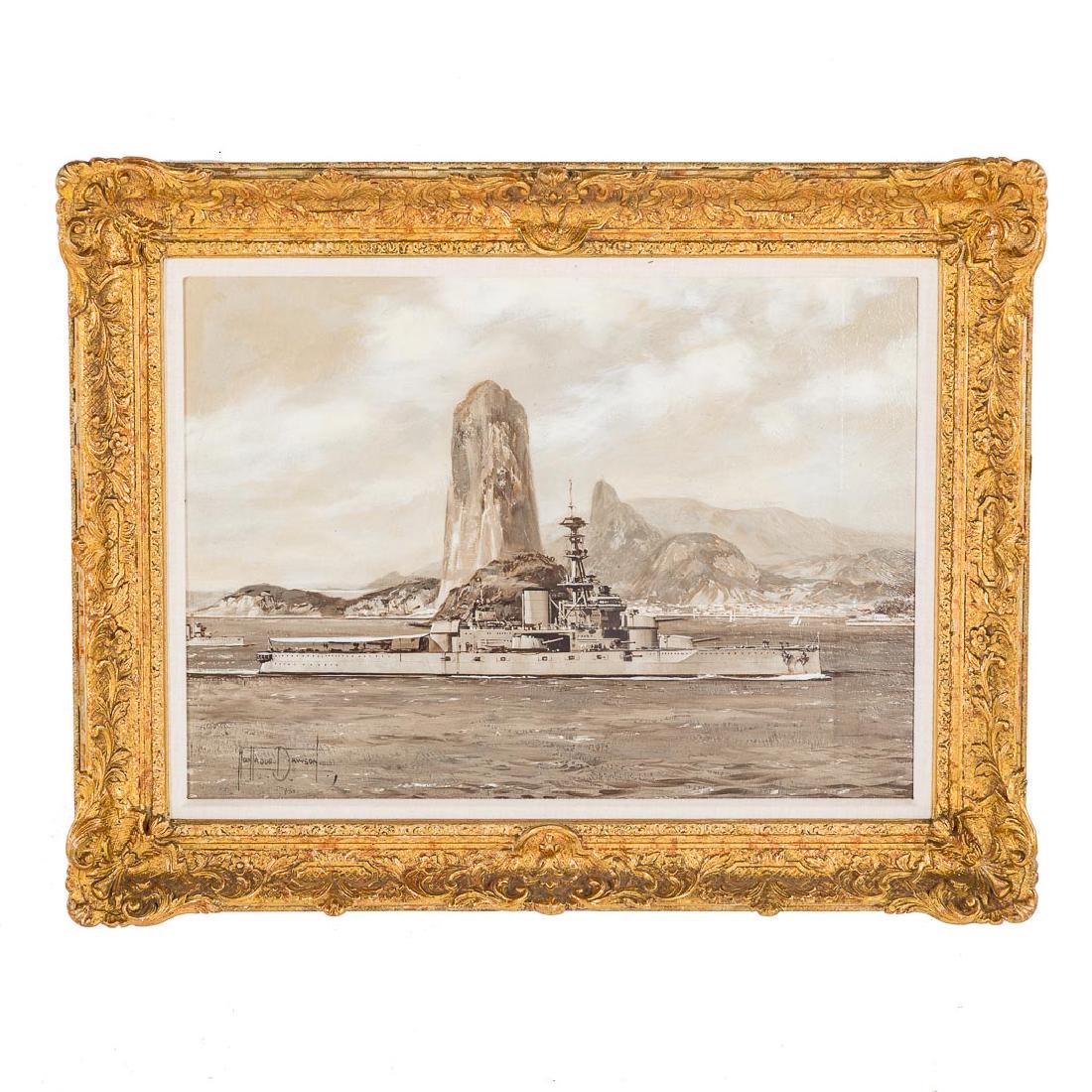 Montague Dawson. British Destroyer-Rio de Janeiro (1 of 5)