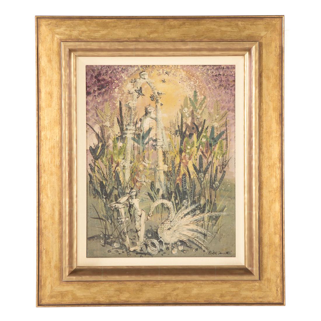 Keith Martin. Surrealist Landscape, oil on board (1 of 4)