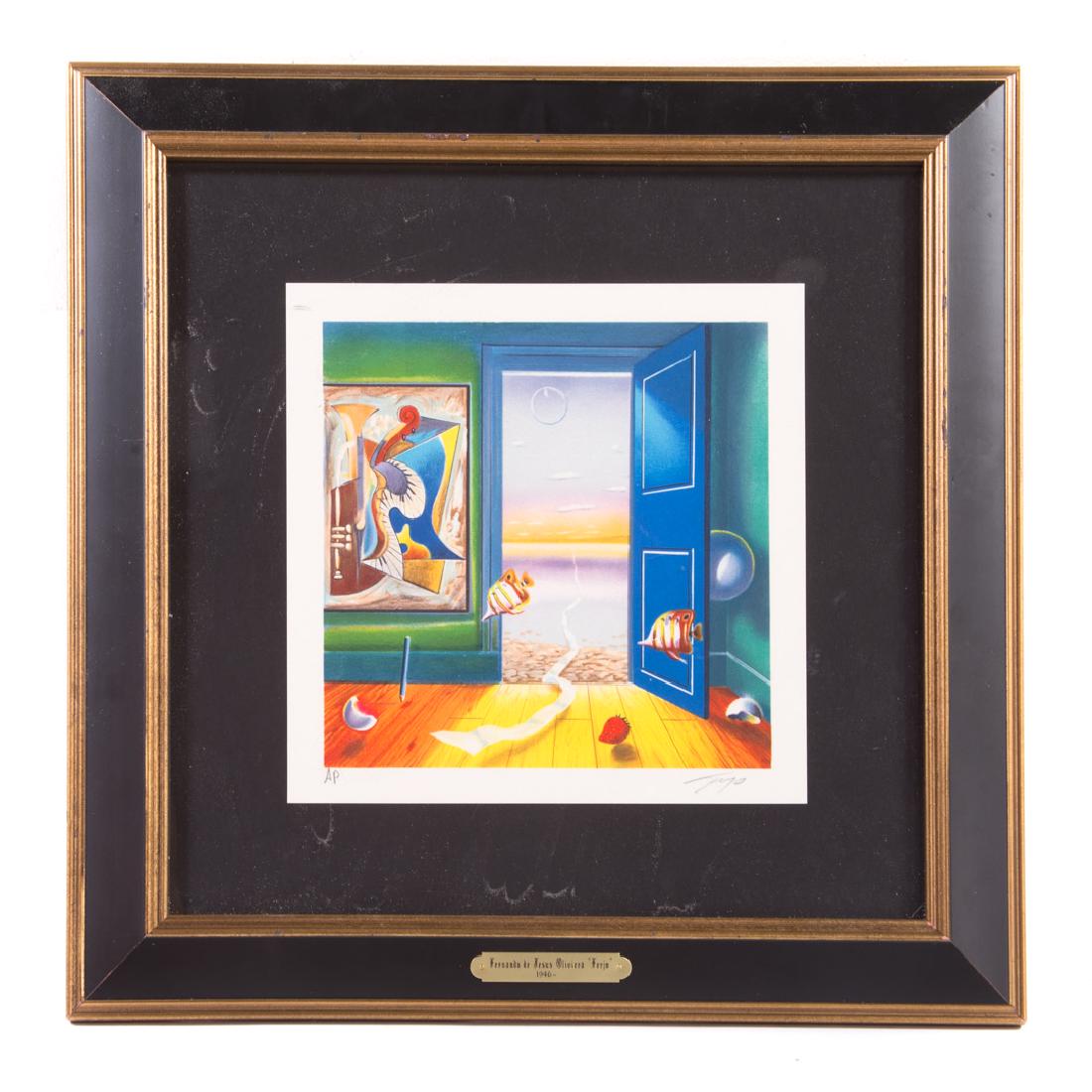 Ferjo. "Blue Door", lithograph (1 of 4)