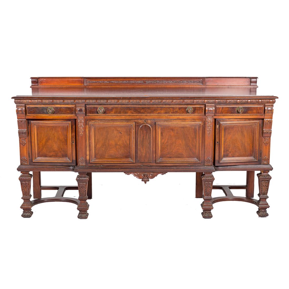 Louis XIV style walnut sideboard, (1 of 4)