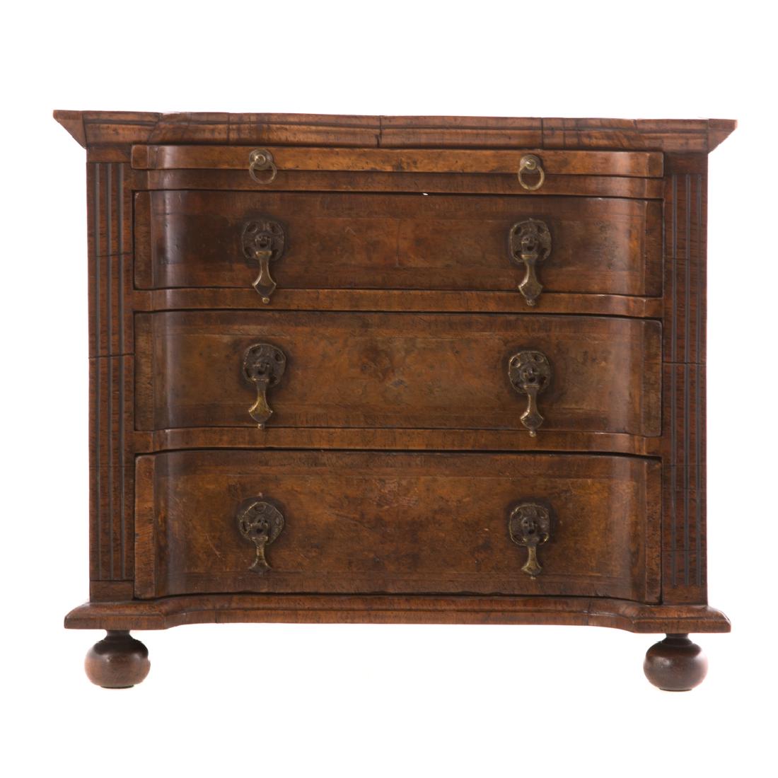Rare miniature William IV bachelor's chest (1 of 6)
