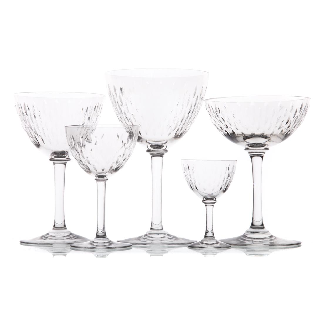 Baccarat crystal partial stemware service (1 of 5)