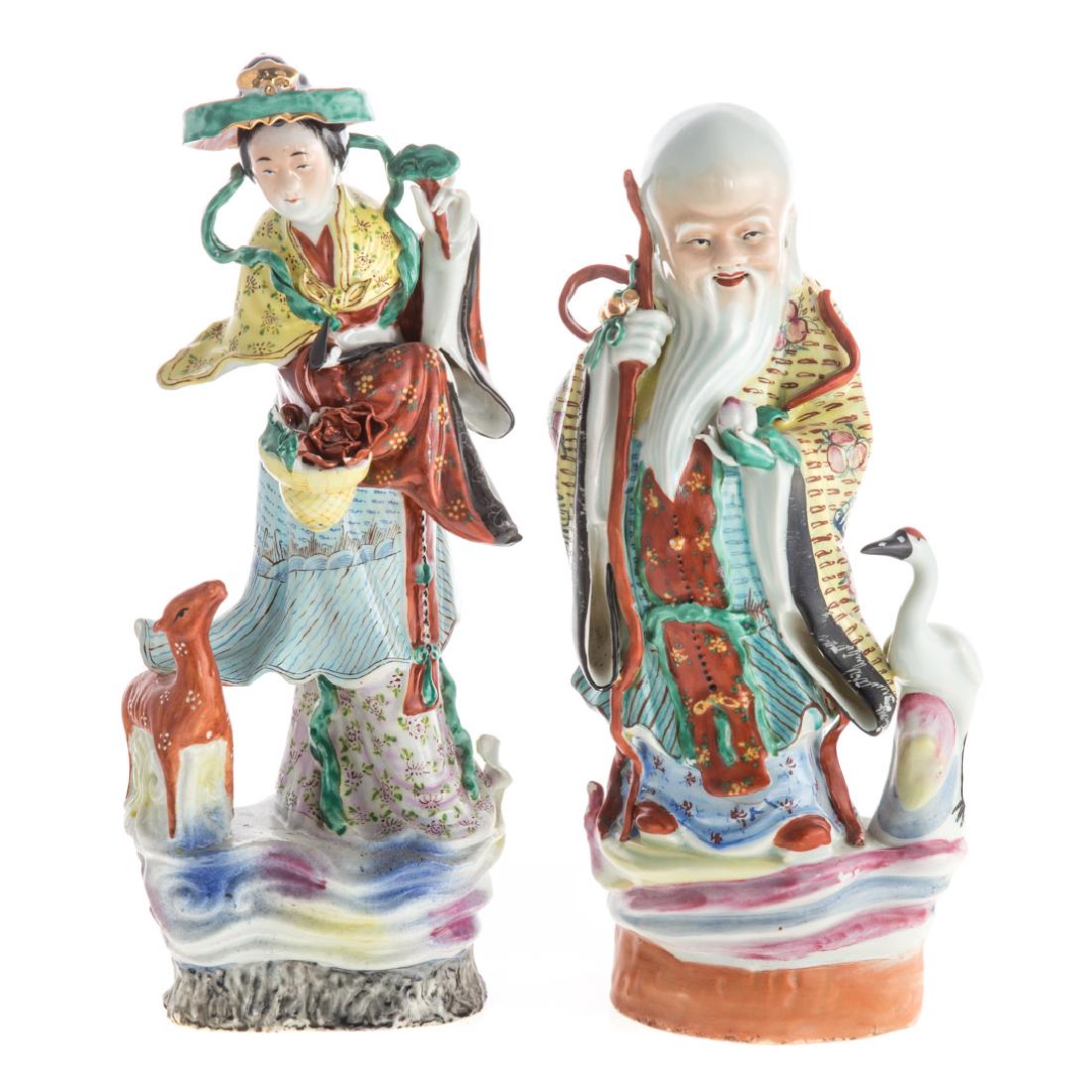 Two Chinese porcelain figures (1 of 4)