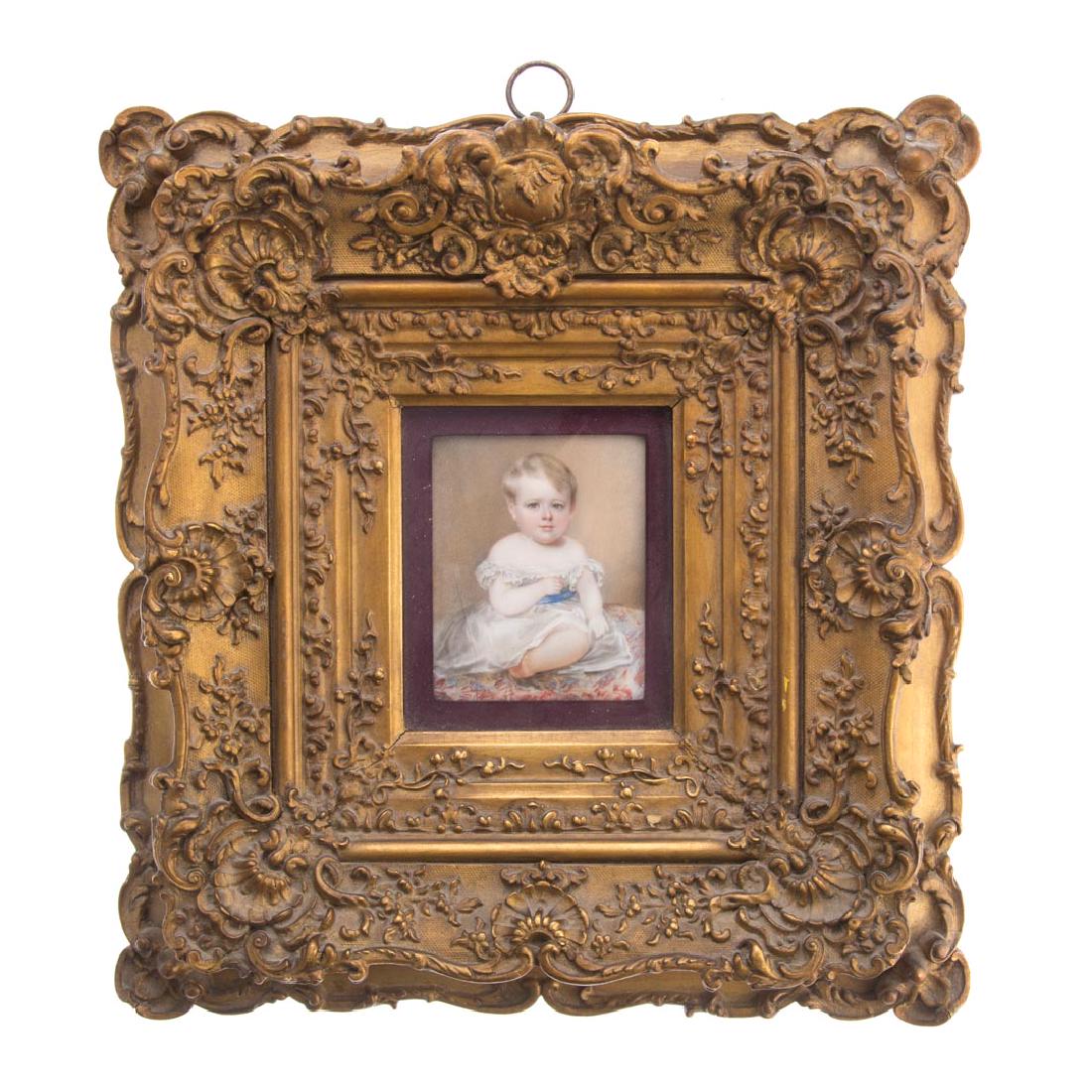 American school, 19th century portrait miniature (1 of 3)