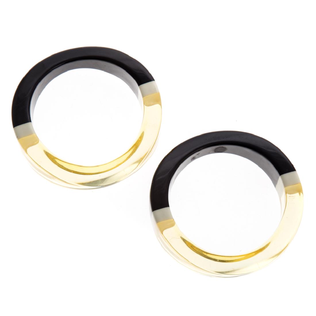 A Pair of Angela Caputi Resin Bangle Bracelets (1 of 4)