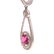 A Pair of Pink Sapphire & Diamond Drop Earrings - 3