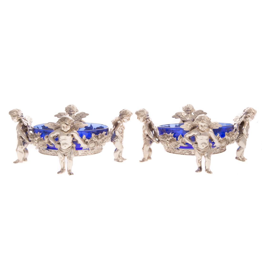 Pair German silver bonbon dishes (1 of 6)