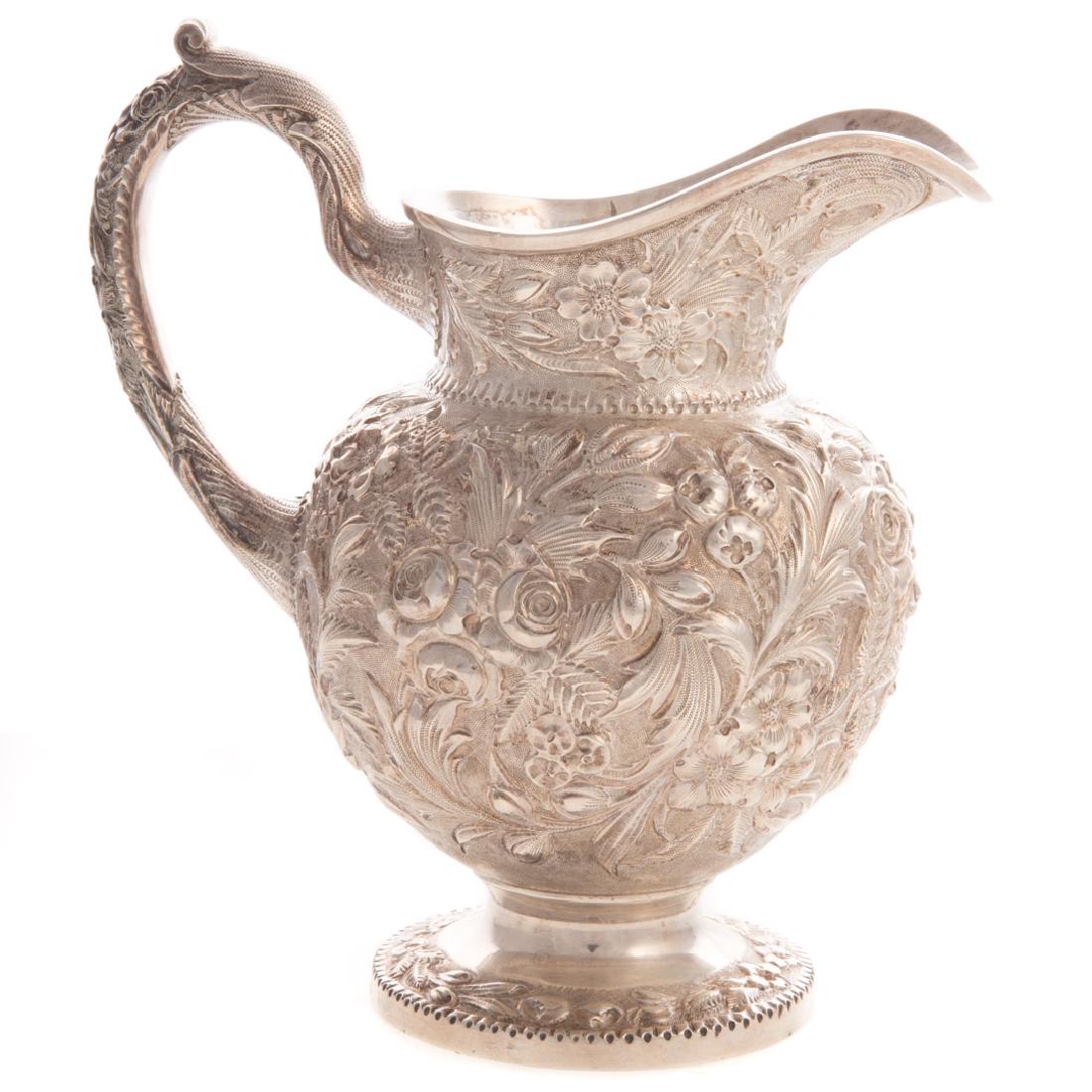 Ritter & Sullivan repousse sterling pitcher (1 of 6)