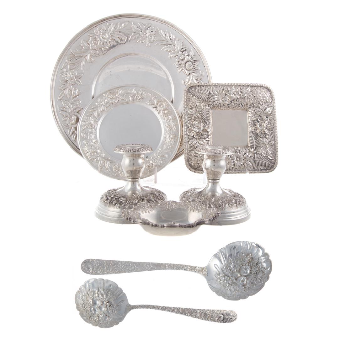 8 Kirk repousse sterling tableware items (1 of 8)