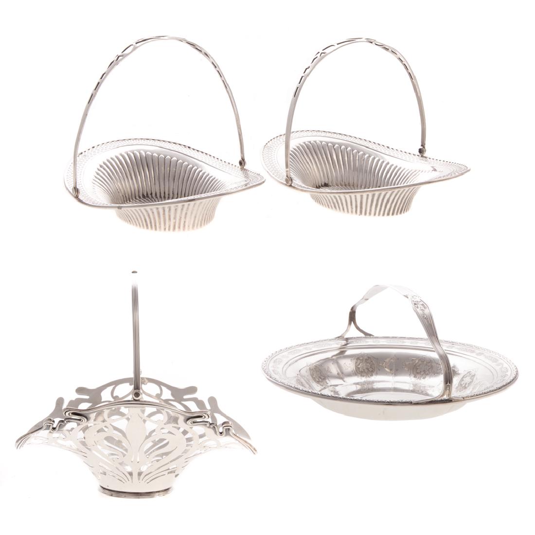Four sterling silver serving baskets (1 of 9)