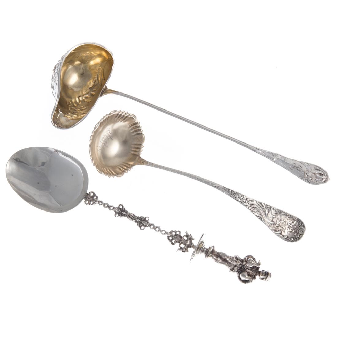 Three silver serving pieces (1 of 6)