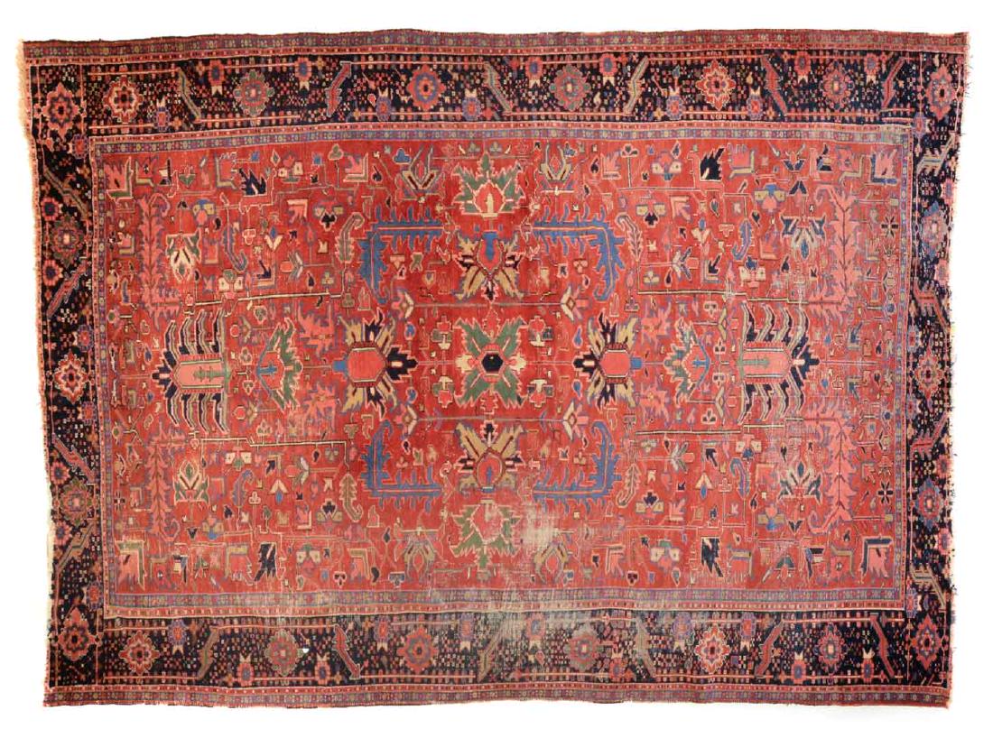 Antique Karaja Herez carpet, approx. 8.7 x 11.9 (1 of 5)