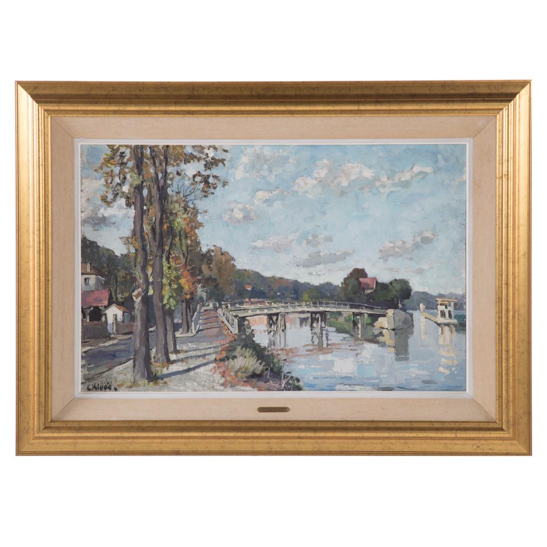 Constantin Kluge. "Les Ecluses de Bougieval," oil (1 of 7)