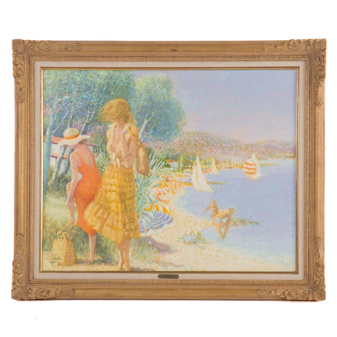 Louis P. Fabien. "Filles Revenant des Salins," oil (1 of 4)