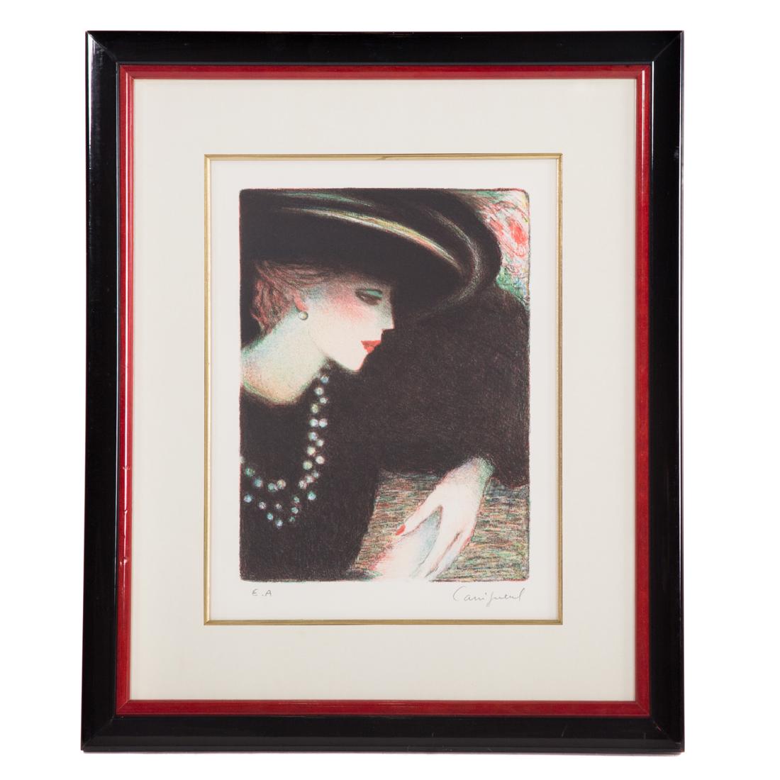 Jean-Pierre Cassigneul. "Barbara," lithograph (1 of 4)