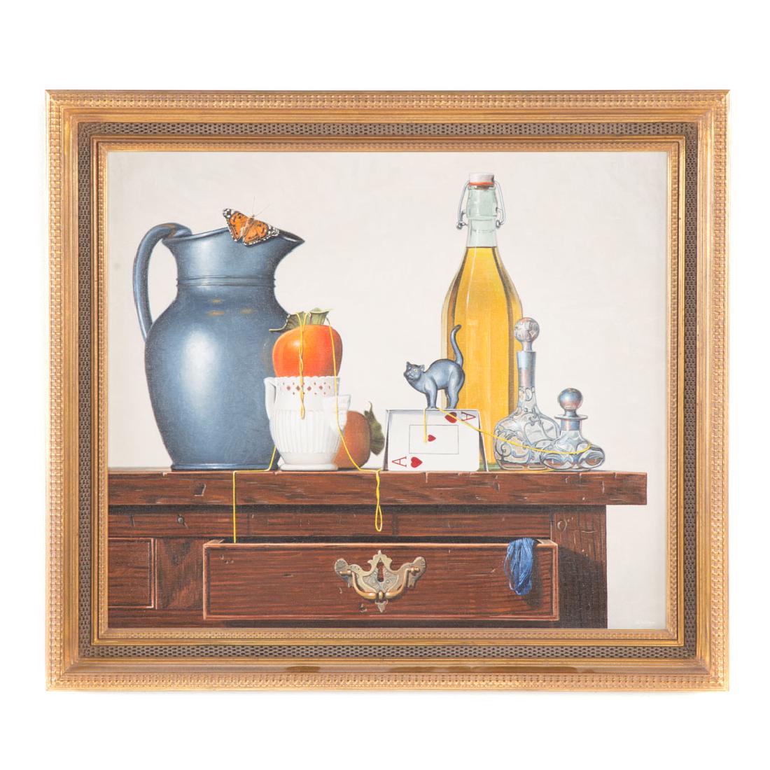 Robert C. Jackson. Tabletop Still Life, oil (1 of 4)