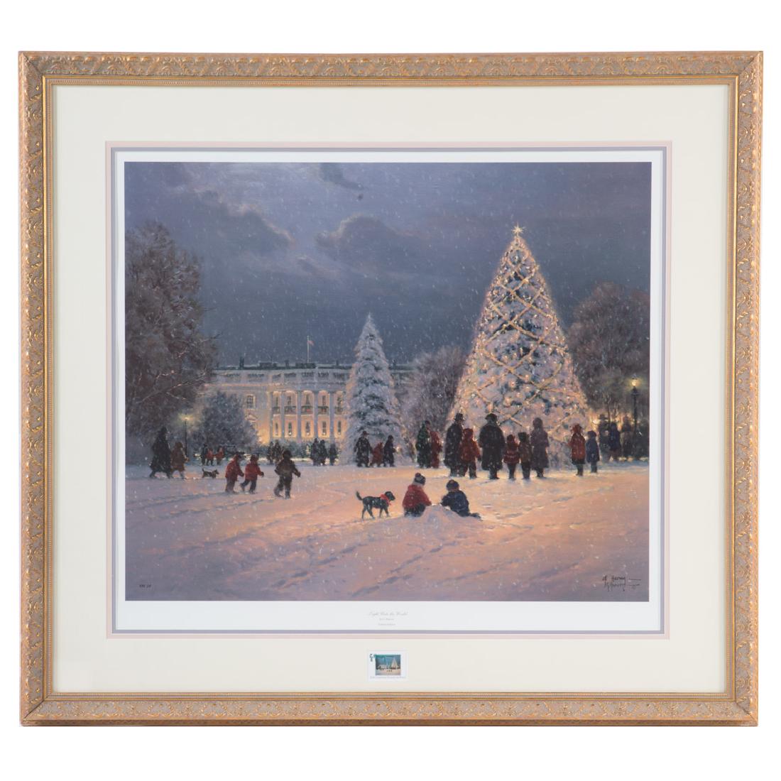 G. Harvey. "Light Unto the World," serigraph (1 of 7)