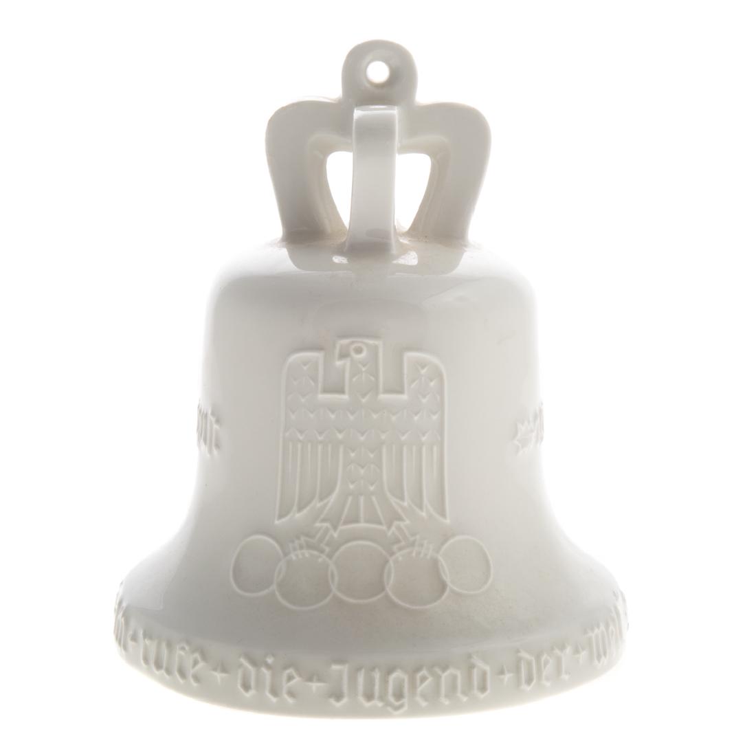 Rare KPM white porcelain 1936 Olympic bell (1 of 5)