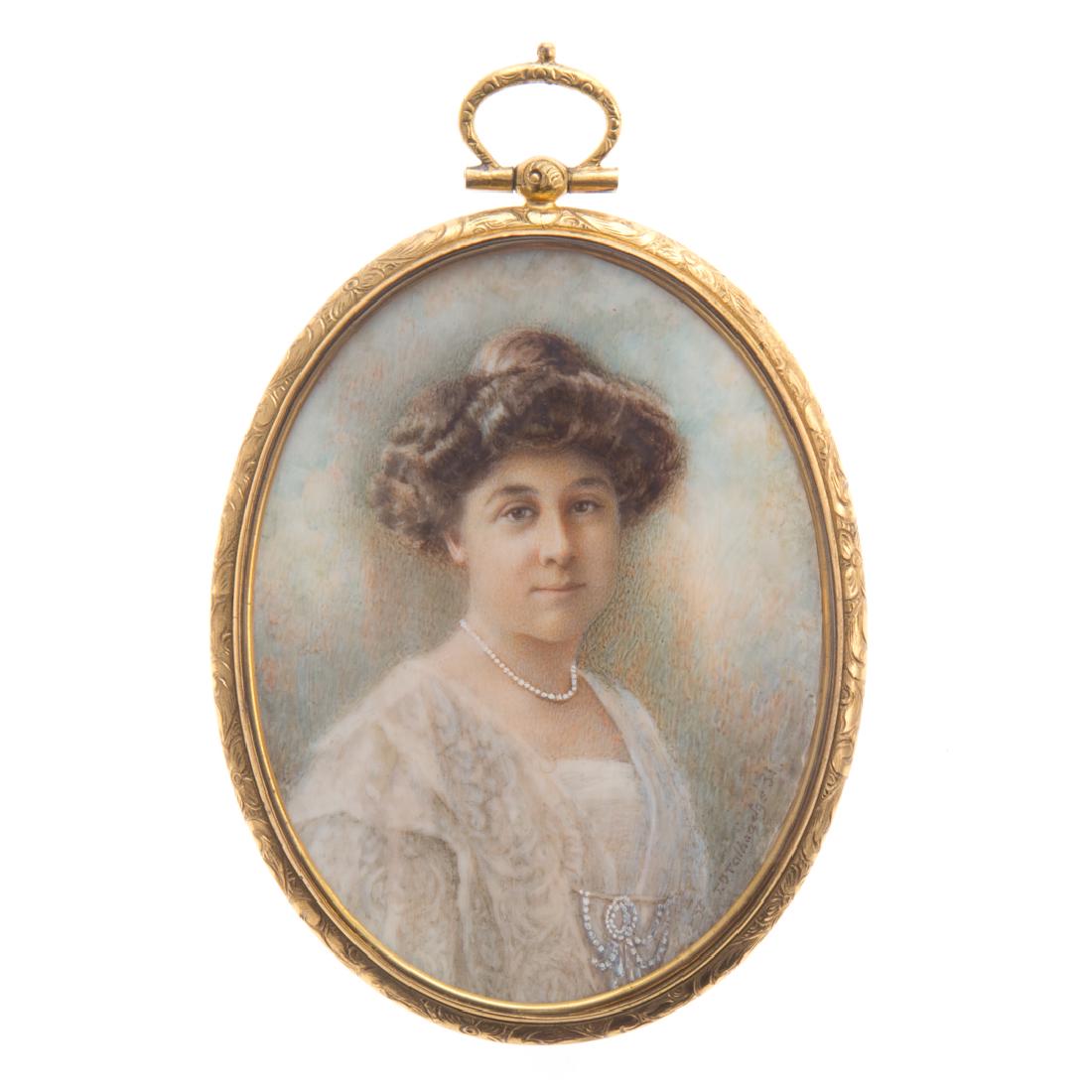 American portrait miniature of Anna O. Turnbull (1 of 4)