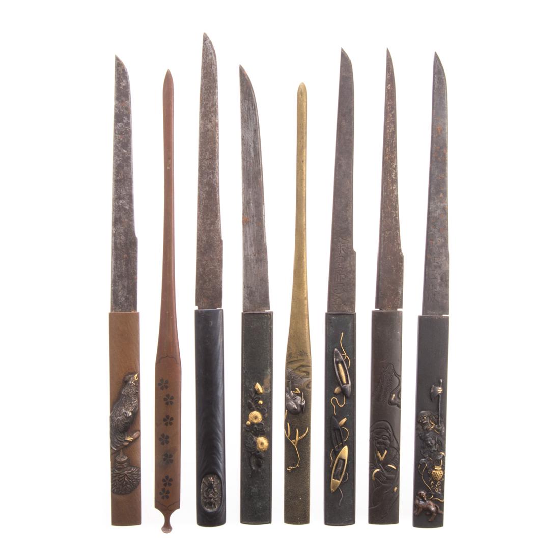 six-japanese-kozuka-knives