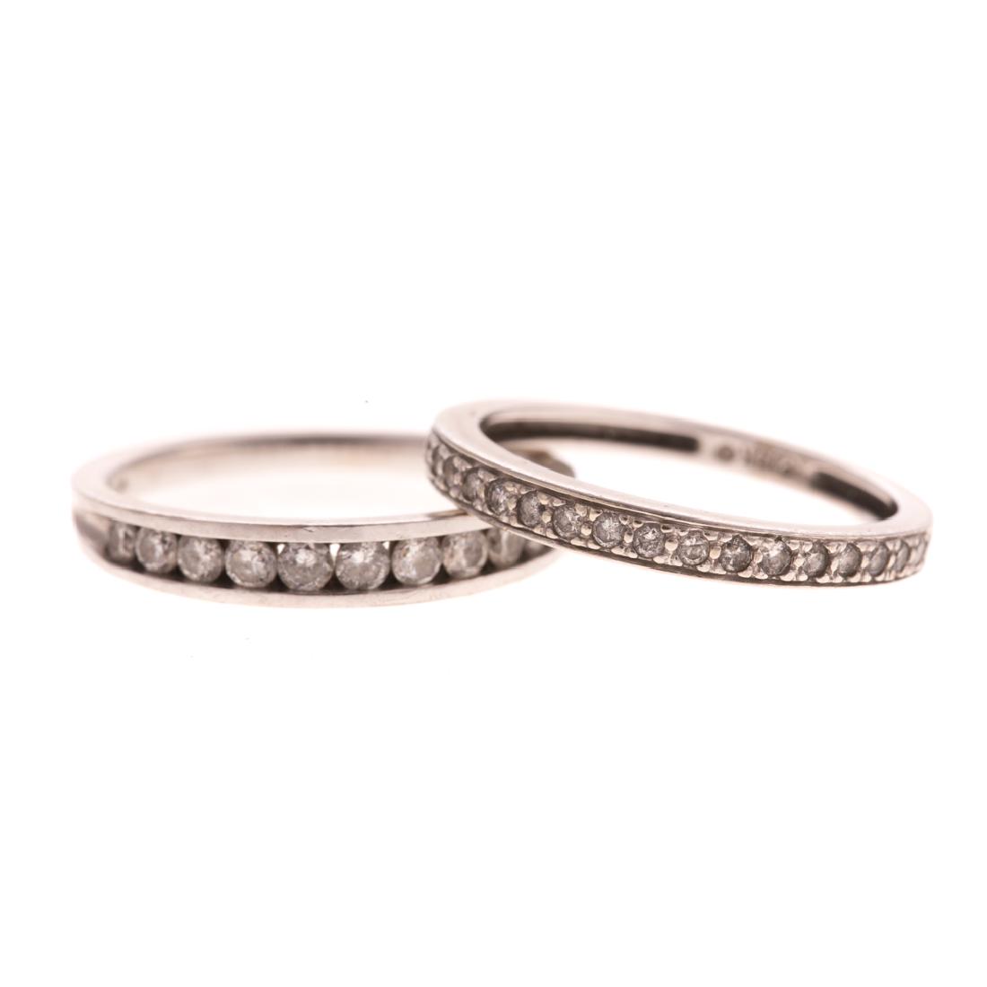 Two Lady's Diamond Wedding Bands in 14K Gold (1 of 5)