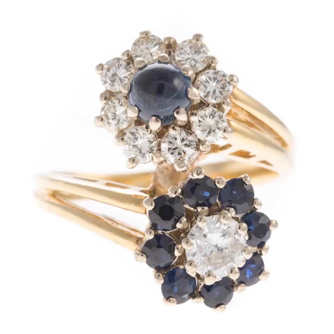 A Lady's Sapphire & Diamond Ring in 18K (1 of 6)