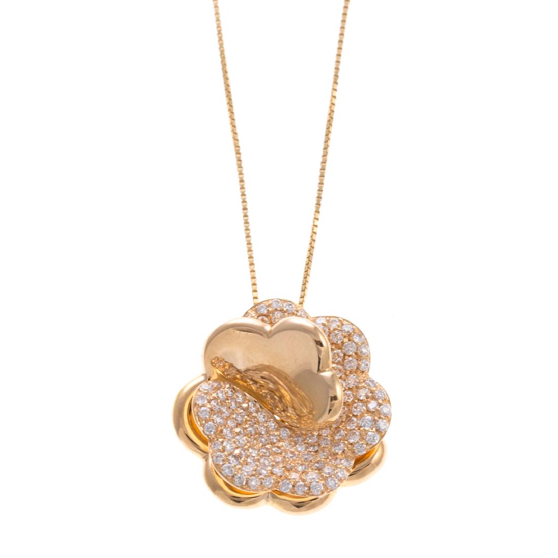 A Giorgio Visconti Diamond Flower Necklace in 18K (1 of 5)