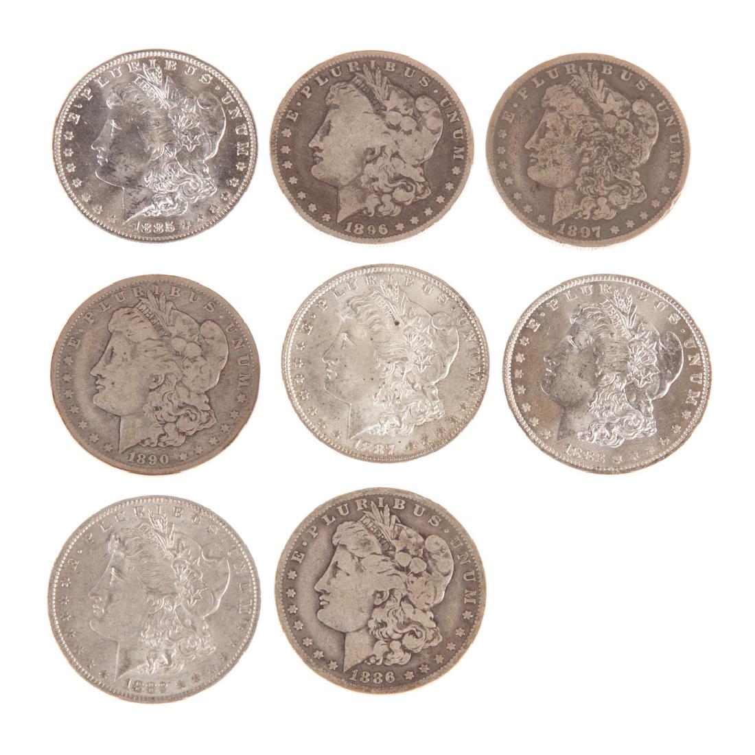 [US] 8 Morgan Silver Dollars from New Orleans (1 of 2)