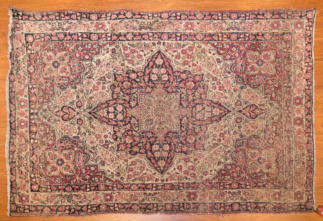 Antique Lavar Kerman rug, approx. 2.11 x 4.5 (1 of 4)