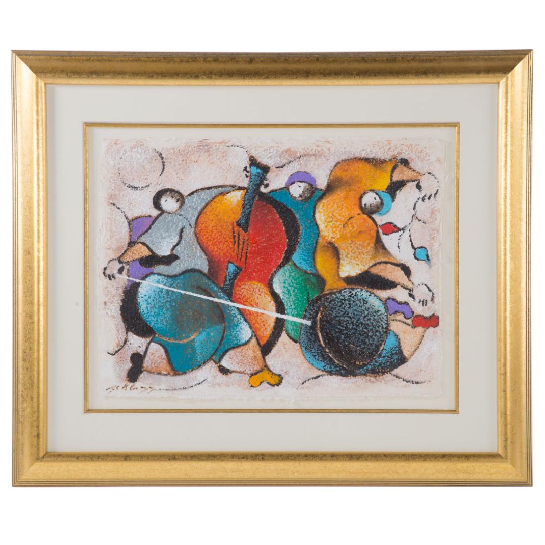 David Schluss. "Melody," acrylic on paper (1 of 5)