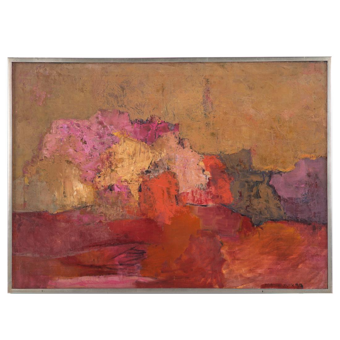 Martha Zuick. "El acantilado," oil on canvas (1 of 4)