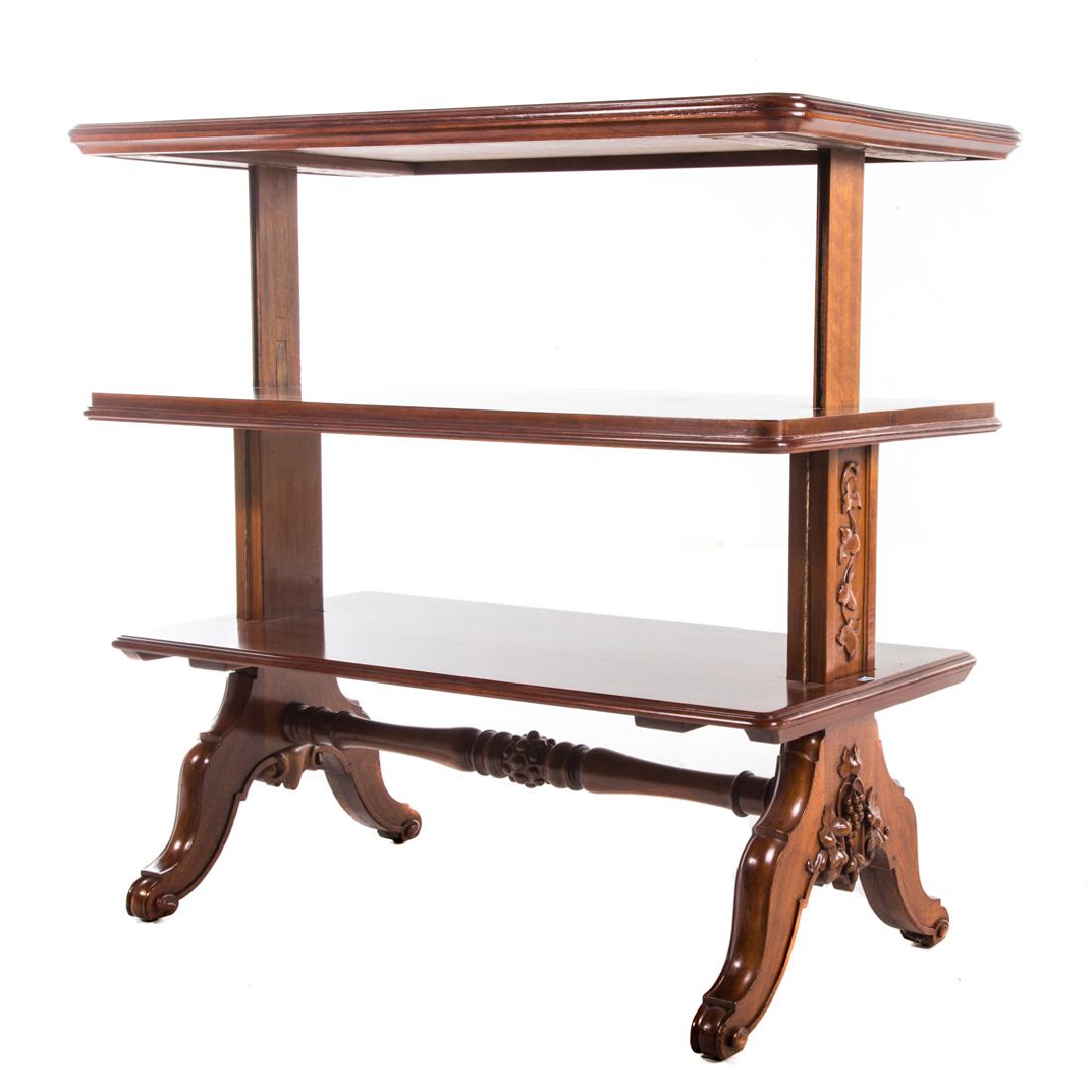 Rococo Revival three-tier telescopic dumbwaiter (1 of 4)